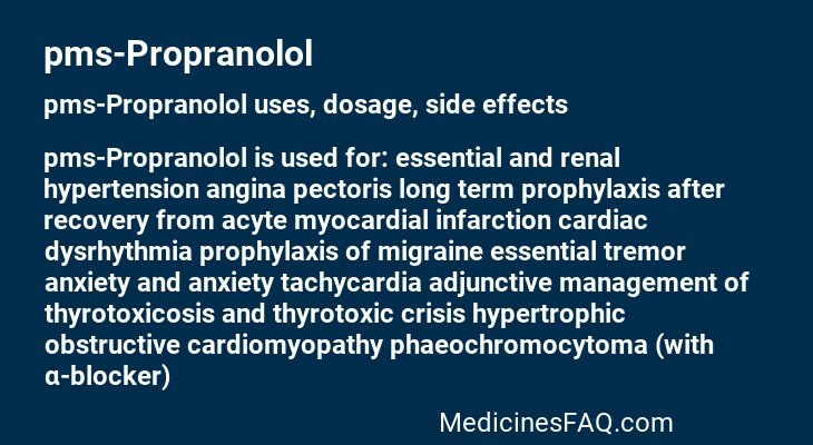 pms-Propranolol