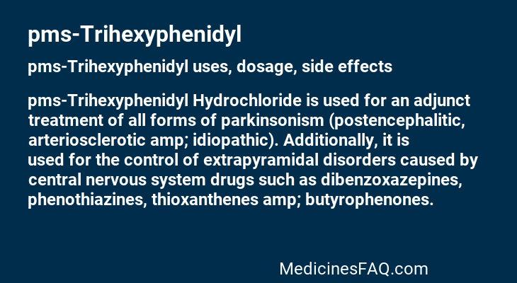 pms-Trihexyphenidyl