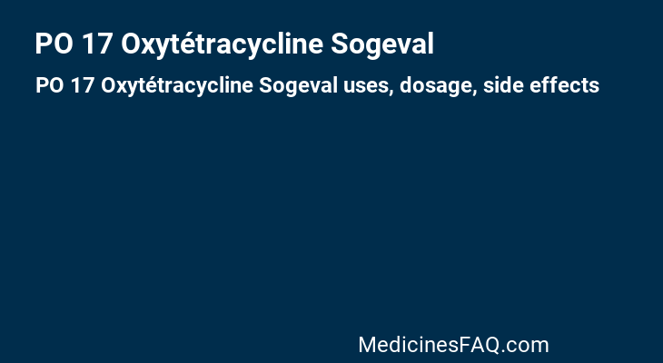 PO 17 Oxytétracycline Sogeval