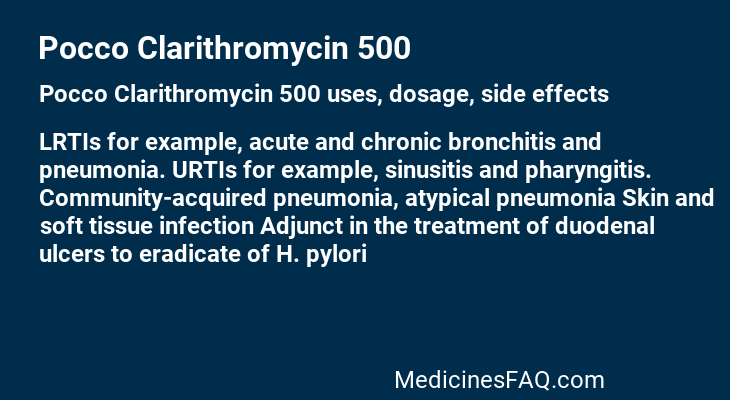 Pocco Clarithromycin 500