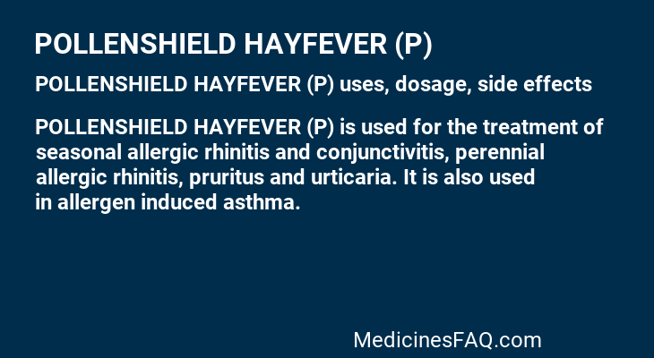 POLLENSHIELD HAYFEVER (P)