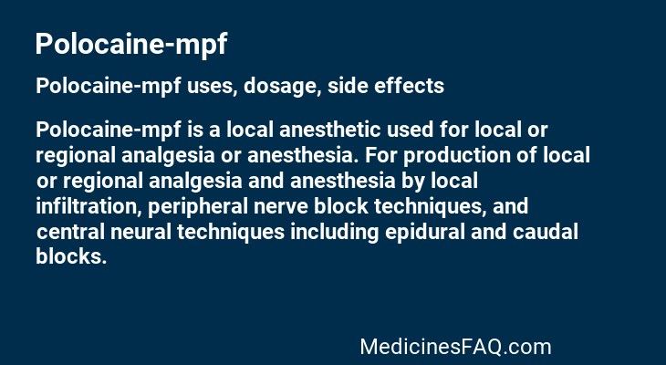Polocaine-mpf
