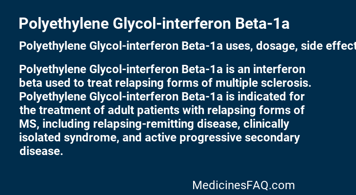 Polyethylene Glycol-interferon Beta-1a