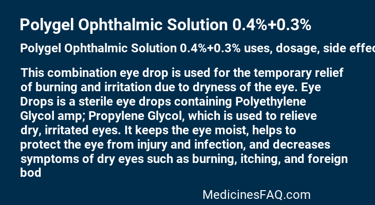 Polygel Ophthalmic Solution 0.4%+0.3%