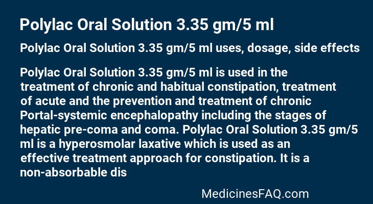 Polylac Oral Solution 3.35 gm/5 ml