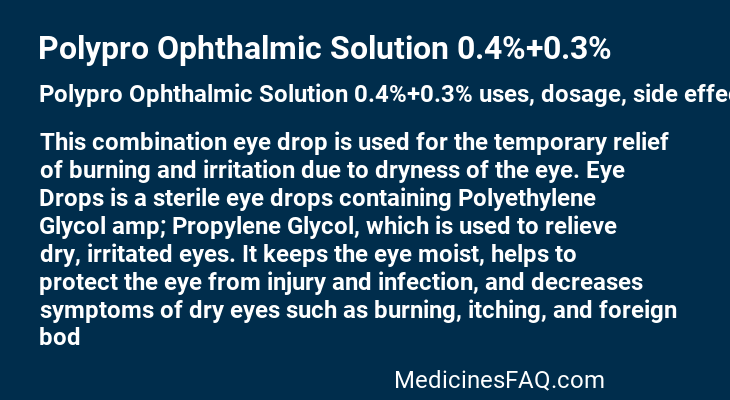 Polypro Ophthalmic Solution 0.4%+0.3%