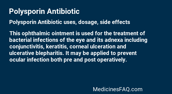 Polysporin Antibiotic