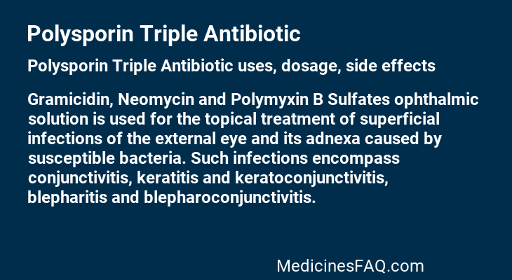 Polysporin Triple Antibiotic