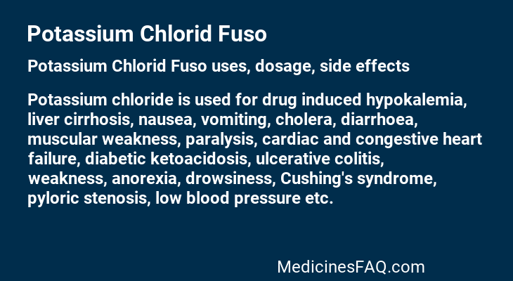 Potassium Chlorid Fuso