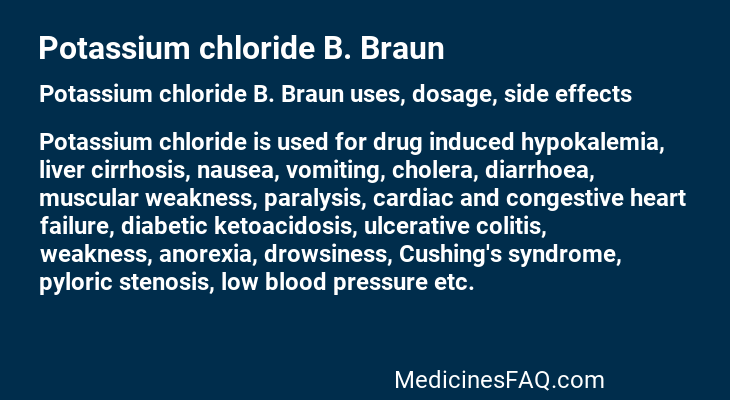 Potassium chloride B. Braun