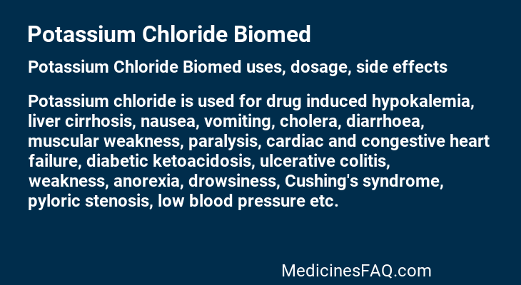 Potassium Chloride Biomed