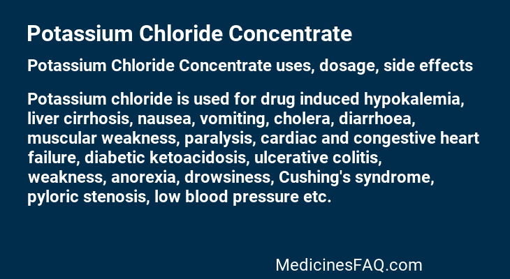 Potassium Chloride Concentrate