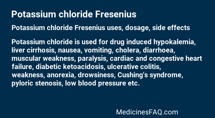 Potassium chloride Fresenius