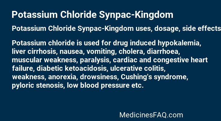 Potassium Chloride Synpac-Kingdom