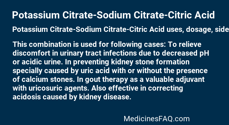 Potassium Citrate-Sodium Citrate-Citric Acid