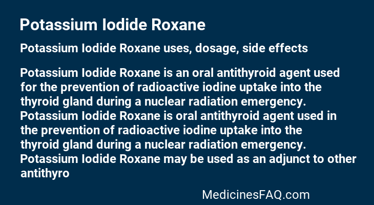 Potassium Iodide Roxane