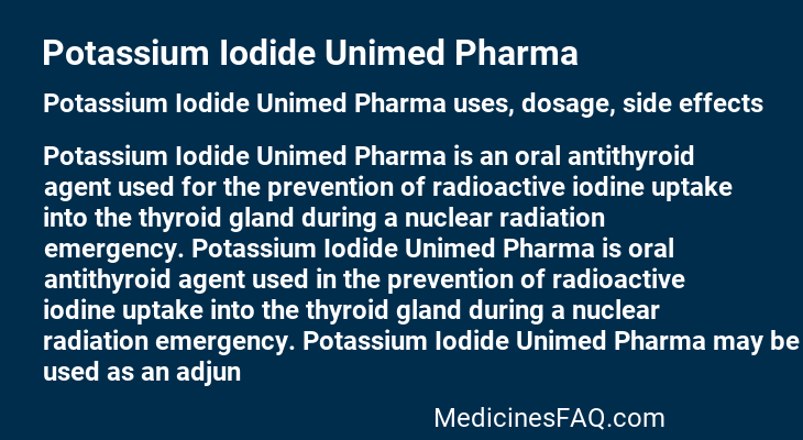Potassium Iodide Unimed Pharma