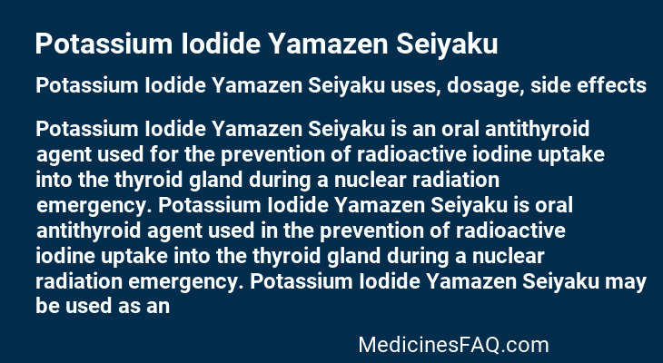 Potassium Iodide Yamazen Seiyaku