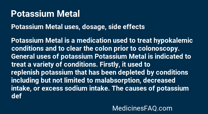 Potassium Metal