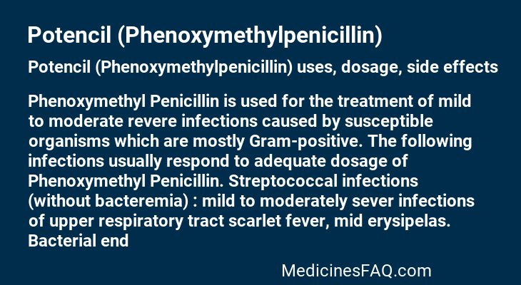 Potencil (Phenoxymethylpenicillin)