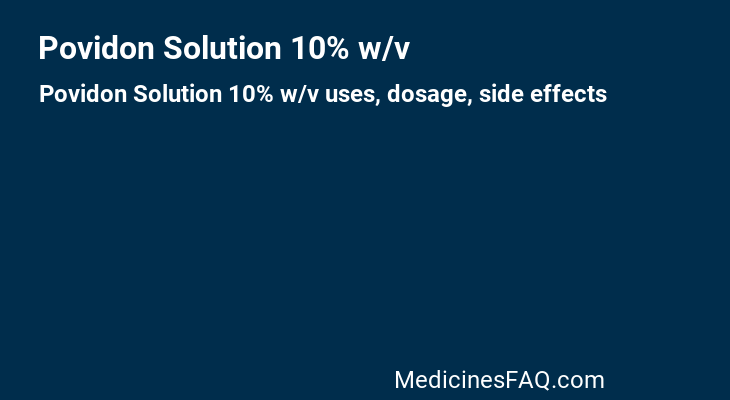 Povidon Solution 10% w/v