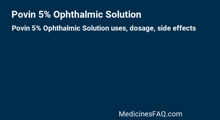 Povin 5% Ophthalmic Solution