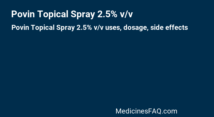 Povin Topical Spray 2.5% v/v