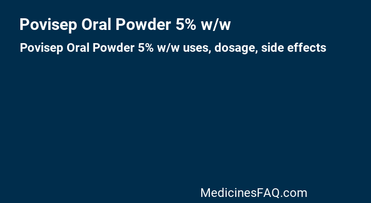 Povisep Oral Powder 5% w/w