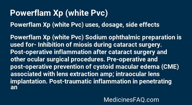 Powerflam Xp (white Pvc)