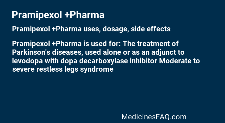 Pramipexol +Pharma