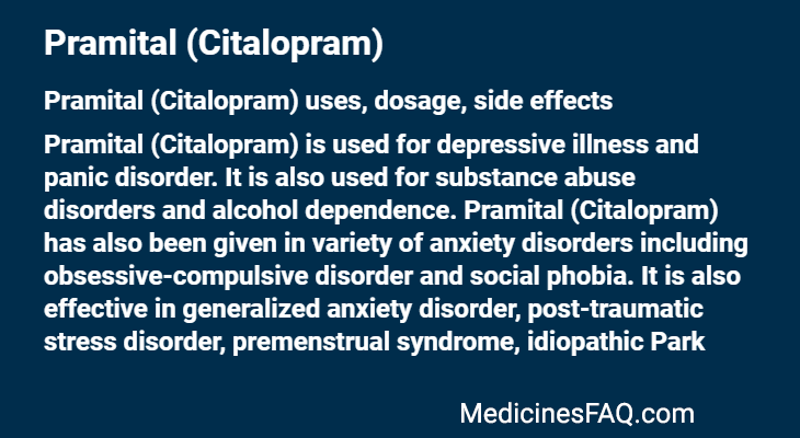 Pramital (Citalopram)