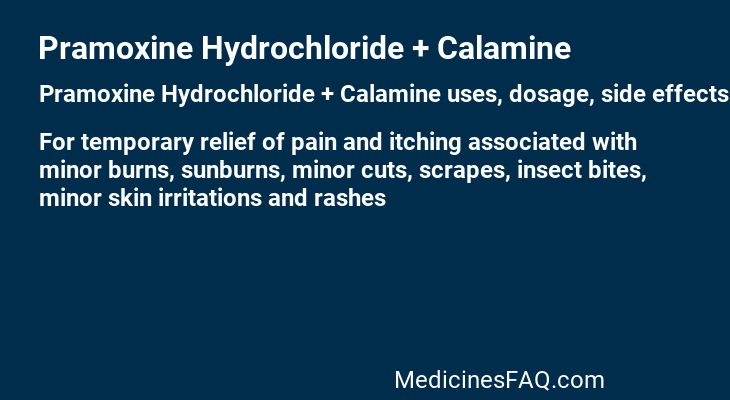 Pramoxine Hydrochloride + Calamine