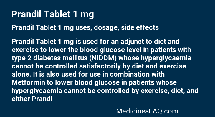 Prandil Tablet 1 mg