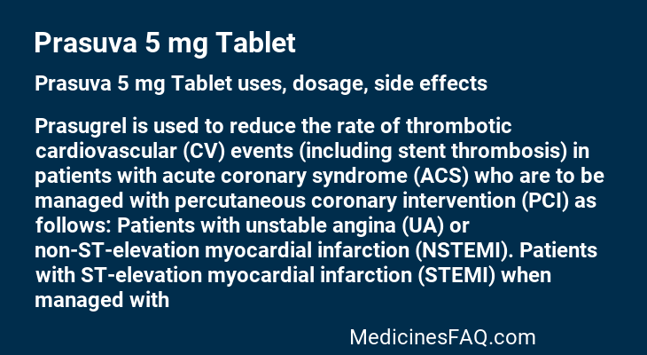 Prasuva 5 mg Tablet