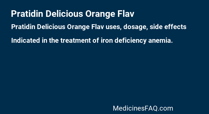 Pratidin Delicious Orange Flav
