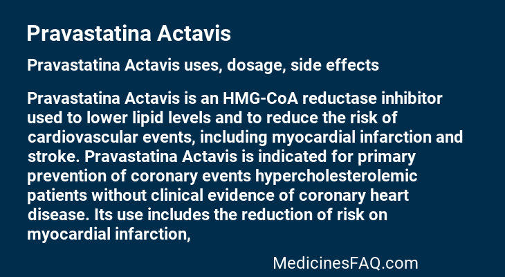 Pravastatina Actavis