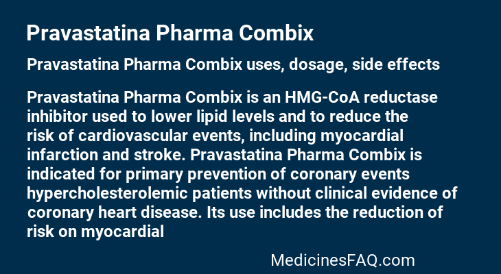 Pravastatina Pharma Combix