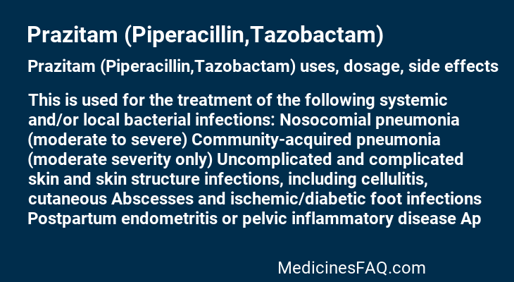 Prazitam (Piperacillin,Tazobactam)