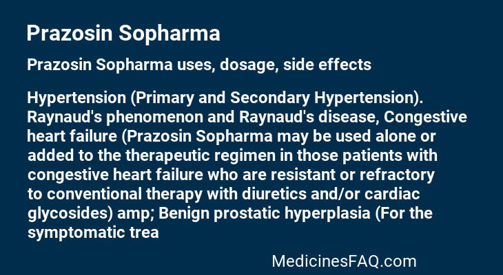 Prazosin Sopharma