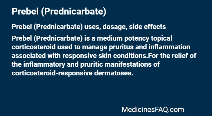 Prebel (Prednicarbate)