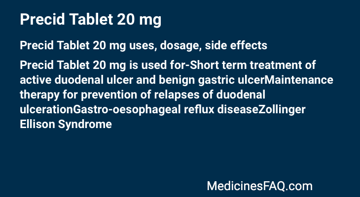 Precid Tablet 20 mg