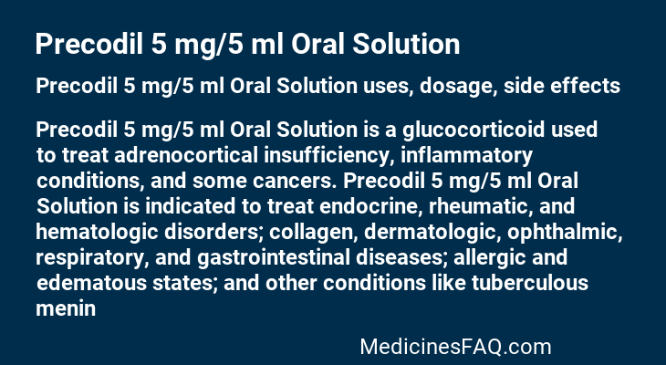 Precodil 5 mg/5 ml Oral Solution