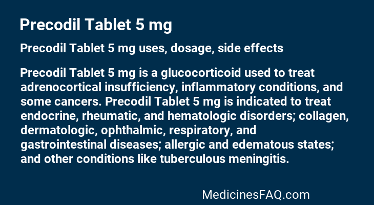 Precodil Tablet 5 mg