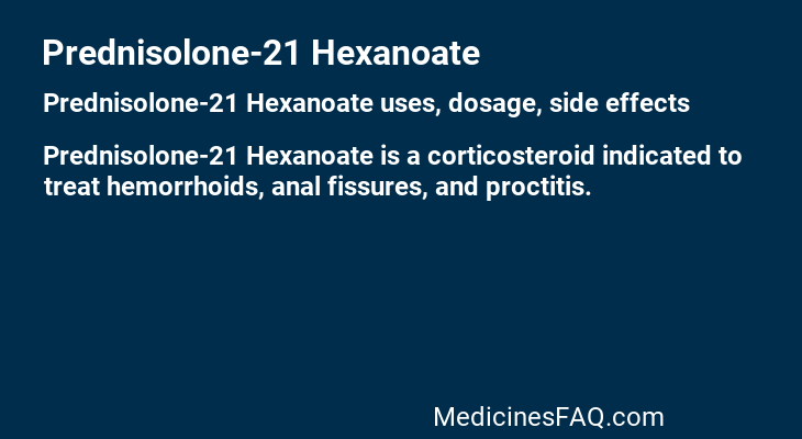 Prednisolone-21 Hexanoate