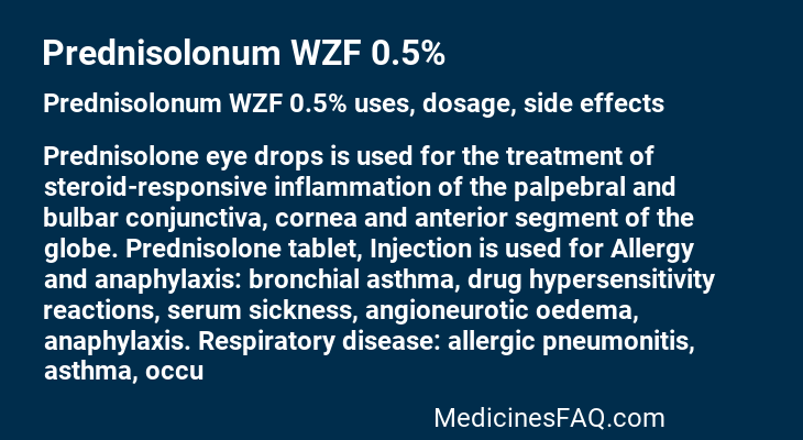 Prednisolonum WZF 0.5%
