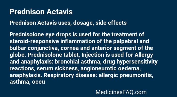 Prednison Actavis