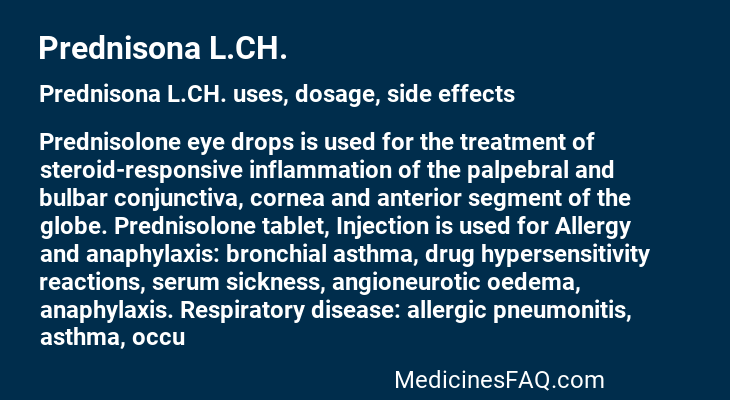 Prednisona L.CH.