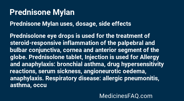 Prednisone Mylan