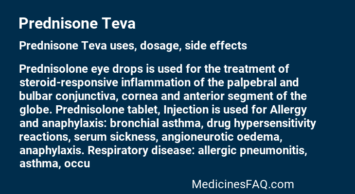 Prednisone Teva