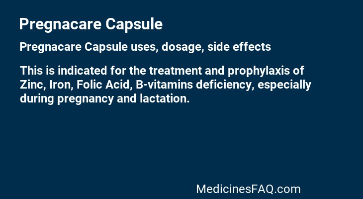 Pregnacare Capsule